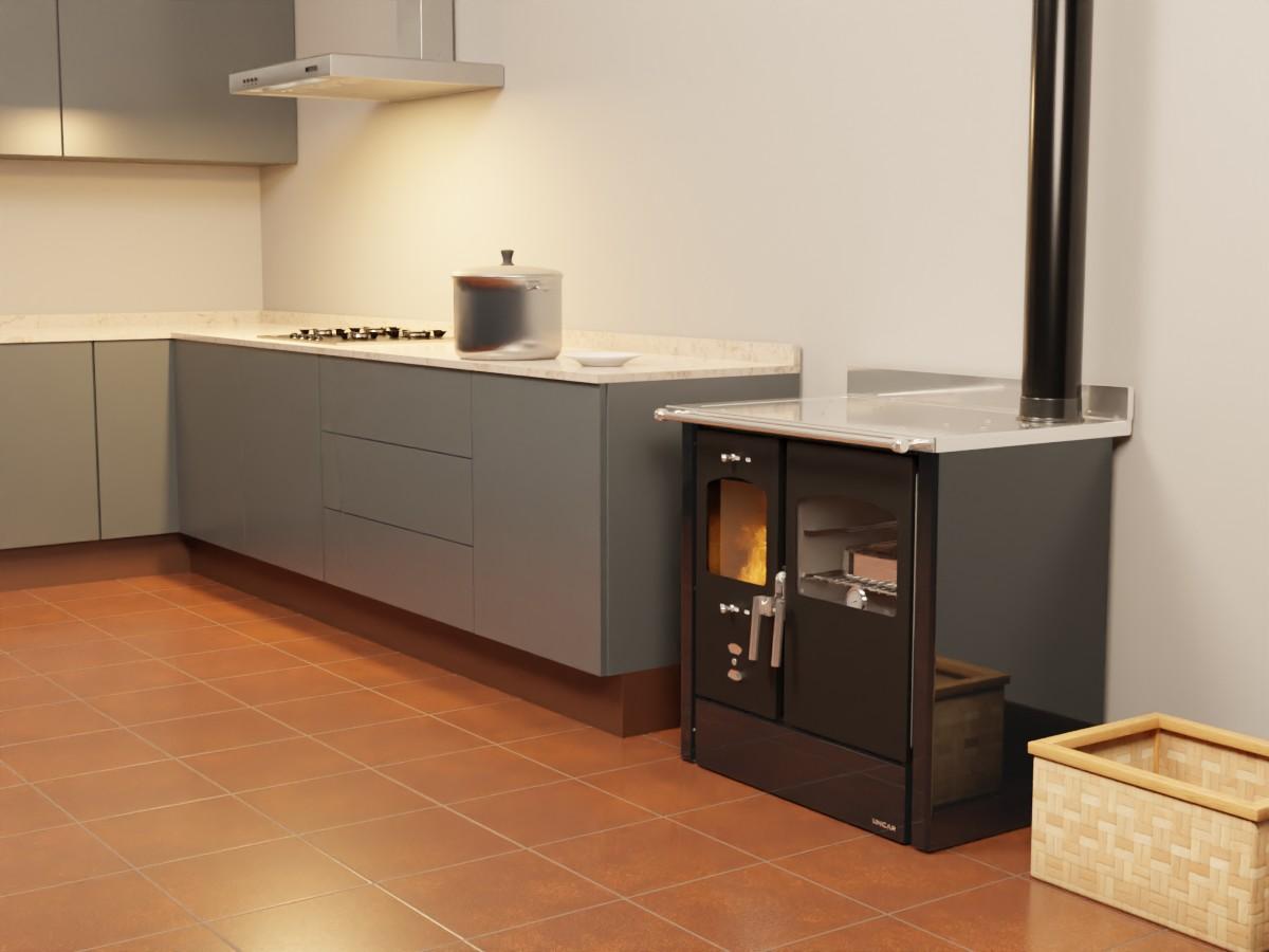 Cuisinière à bois LINCAR Omega 8,4 kW – four 41 L, rendement 89,5 %, livrée complète – Image 10