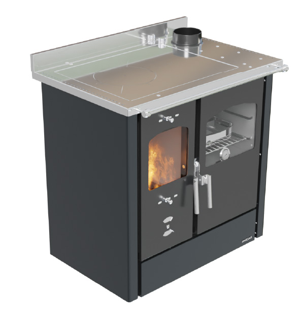 Cuisinière à bois LINCAR Omega 8,4 kW – four 41 L, rendement 89,5 %, livrée complète – Image 2