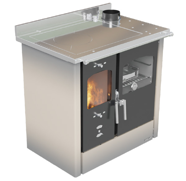 Cuisinière à bois LINCAR Omega 8,4 kW – four 41 L, rendement 89,5 %, livrée complète – Image 4