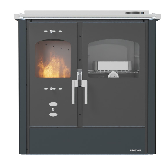 Cuisinière à bois LINCAR Omega 8,4 kW – four 41 L, rendement 89,5 %, livrée complète – Image 6