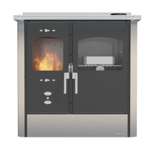 Cuisinière à bois LINCAR Omega 8,4 kW – four 41 L, rendement 89,5 %, livrée complète – Image 7