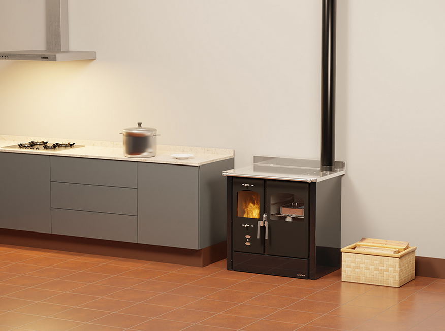 Cuisinière à bois LINCAR Omega 8,4 kW – four 41 L, rendement 89,5 %, livrée complète – Image 8