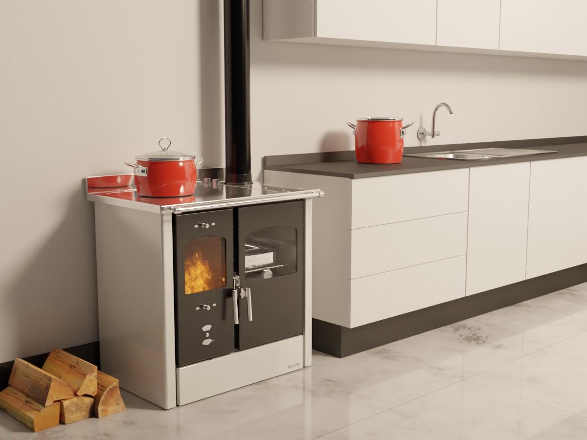 Cuisinière à bois LINCAR Omega 8,4 kW – four 41 L, rendement 89,5 %, livrée complète – Image 9