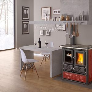 Cuisinière à bois LA NORDICA Rosetta SX.16 Ceramica 7,9 kW – foyer à gauche, céramique
