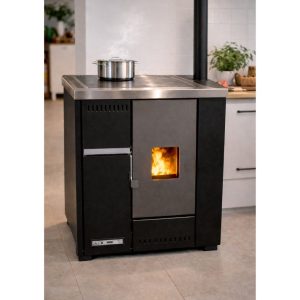 Cuisinière à granulés PUNTO FUOCO Lea 7,2 kW – programmable, réservoir 16 kg, télécommande
