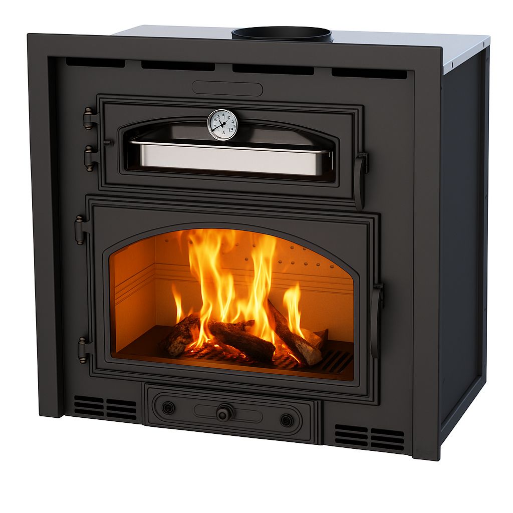 Insert à bois ventilé canalisable BRONPI Everest 15 kW – grands volumes, bûches 65 cm – Image 2