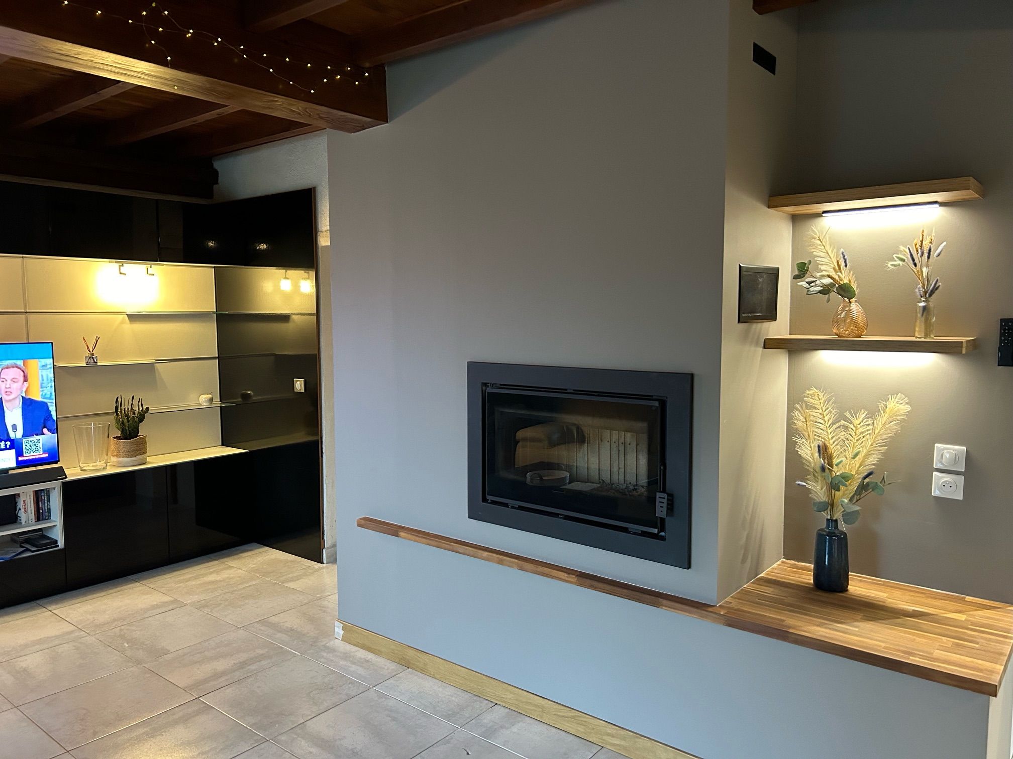 Insert à bois canalisable BRONPI Florida PV 14 kW – très grandes bûches 80 cm, Flamme Verte 7* – Image 3