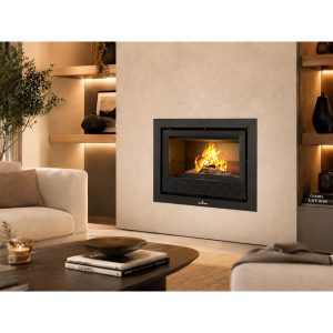 Insert à bois canalisable BRONPI Paris 90 14 kW – bûches 70 cm, chauffe plusieurs pièces