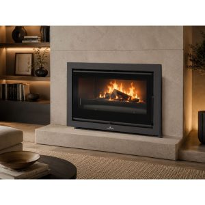 Insert à bois grande vitre BRONPI Paris 90 Vision 14 kW – ventilé, canalisable, bûches 70 cm