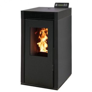 Pack poêle à granulés étanche INTERSTOVES Marina 6 kW + kit ventouse – réservoir 17 kg