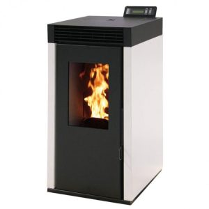 Pack poêle à granulés étanche INTERSTOVES Marina 8 + kit ventouse – 7,4 kW, réservoir 17 kg