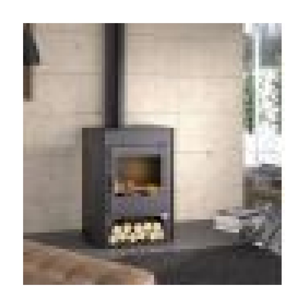 Poêle à bois FIREMATIC Tampa 11,3 kW avec chauffe-plat – sortie arrière, rendement 82 % – Image 4