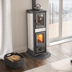 Poêle à bois en céramique avec four LA NORDICA Gemma Forno.165 Ceramica 7,3 kW – 209 m³