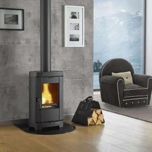 Petit poêle à bois en fonte LA NORDICA Brigitta.16 4,7 kW – maisons isolées, bûches 25 cm