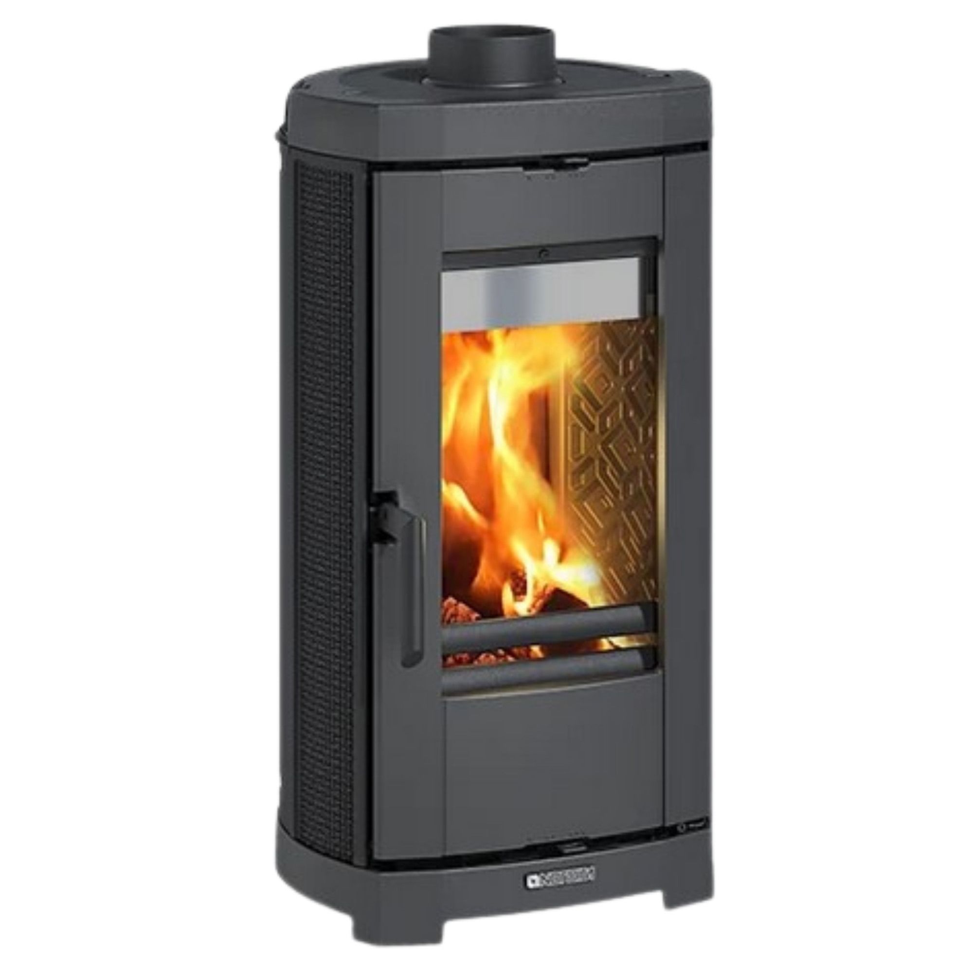 Poêle à bois en fonte LA NORDICA Emi Lean 6,6 kW – style moderne ou rustique, bûches 25 cm – Image 2