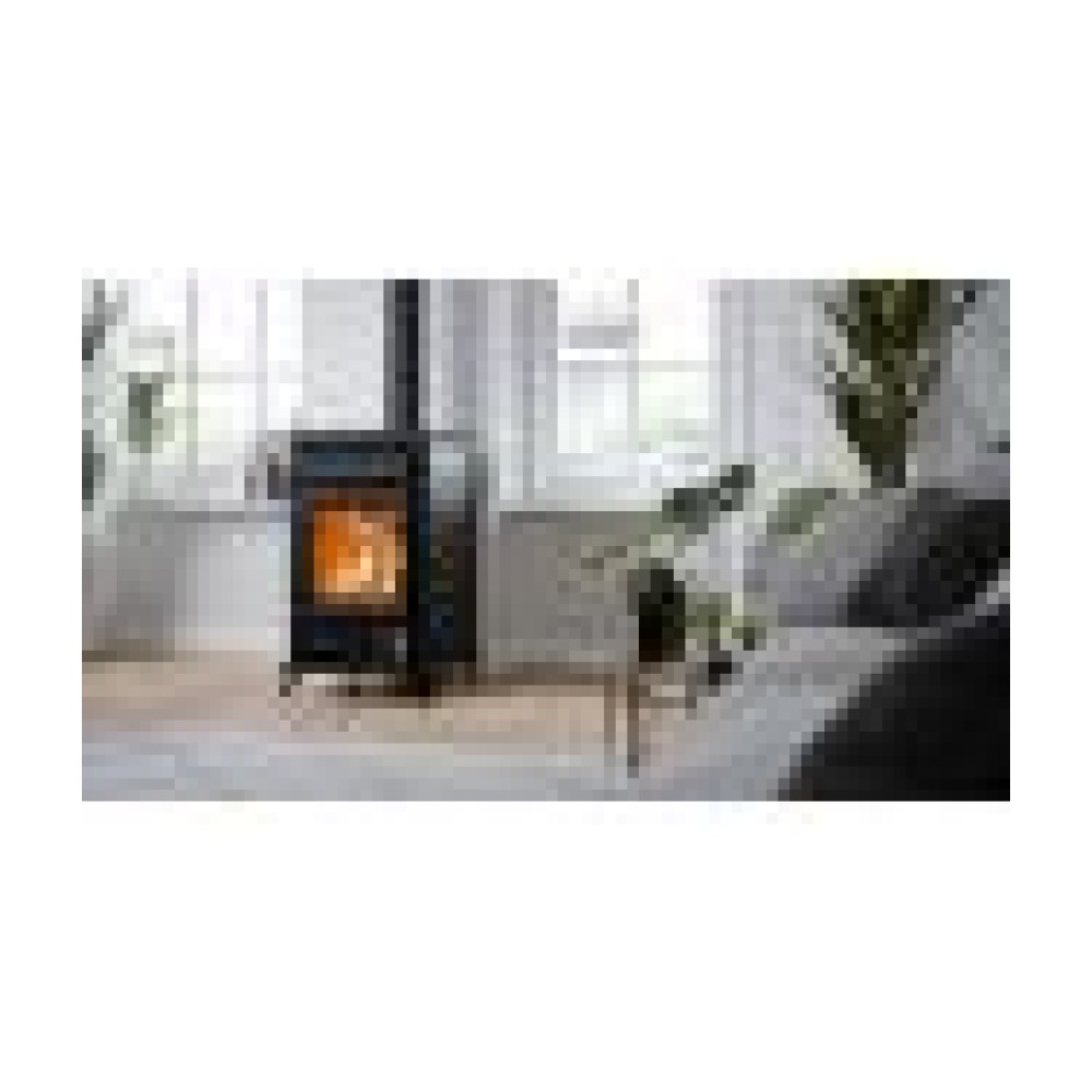 Poêle à bois en fonte THERMOROSSI Filò Evo 10,8 kW – design élégant, bûches 33 cm, A+ – Image 4