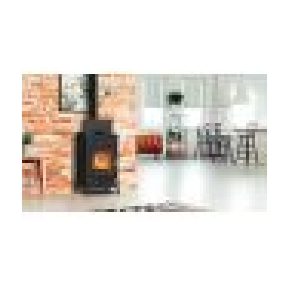 Poêle à bois en fonte THERMOROSSI Filò Evo 10,8 kW – design élégant, bûches 33 cm, A+ – Image 6