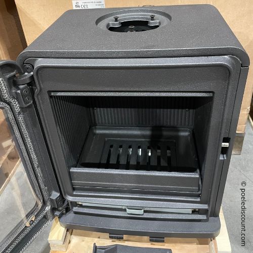 Petit poêle à bois étanche en fonte grise BRONPI Lira 5 kW – triple combustion, 125 m³ – Image 8