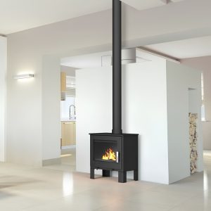 Poêle à bois étanche en fonte SUPRA Adam 7,3 kW – maisons récentes, bûches 40 cm