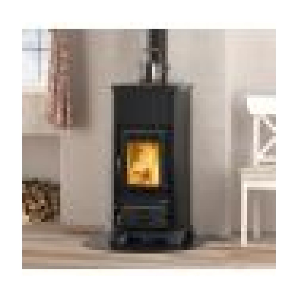 Poêle à bois en acier LA NORDICA Emiliana.165 Steel 6,5 kW – rendement 86 %, air extérieur possible – Image 3