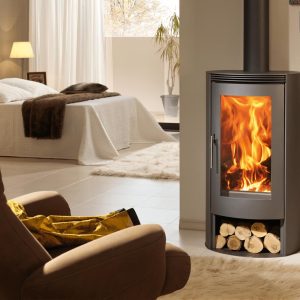 Poêle à bois PANADERO Helena 8 kW – compatible BBC et RT 2012, bûches 50 cm, Flamme Verte 7*