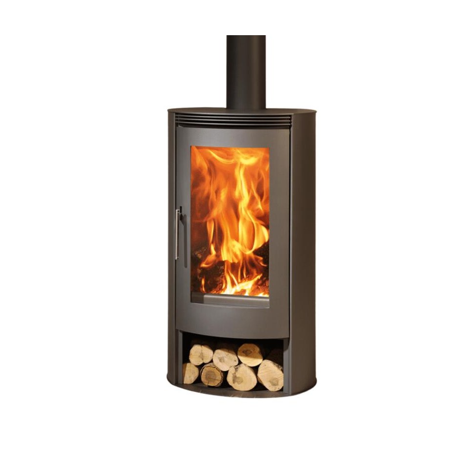 Poêle à bois PANADERO Helena 8 kW – compatible BBC et RT 2012, bûches 50 cm, Flamme Verte 7* – Image 2