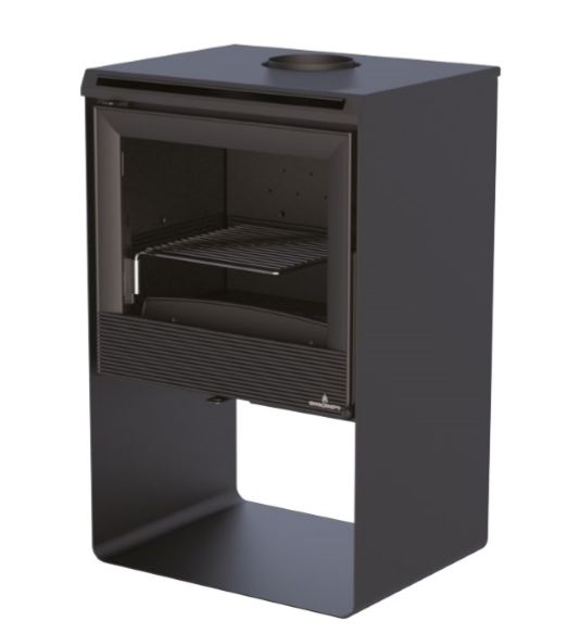 Poêle à bois ventilé silencieux BRONPI Croacia T 9,5 kW – raccordable, bûches 47 cm – Image 3