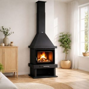 Poêle à bois colonne ventilé FIREMATIC Colorado 10,9 kW – hauteur jusqu'à 2,90 m, 295 m³