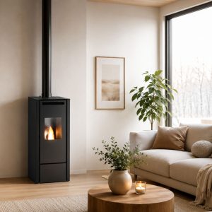 Poêle à granulés canalisable PUNTO FUOCO Cinzia Can 9,9 kW – 2 pièces chauffées, 94,5 %