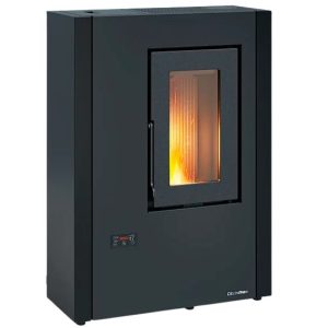 Poêle à granulés extra-plat étanche EXTRAFLAME Luisella 5.0 Maxi 7 kW – 29 cm, WiFi inclus