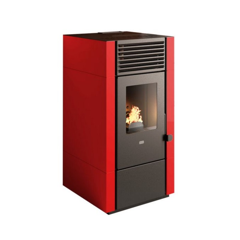 Poêle à granulés léger PUNTO FUOCO Poly 8 kW – 58 kg, 140 à 200 m³, télécommande incluse – Image 2