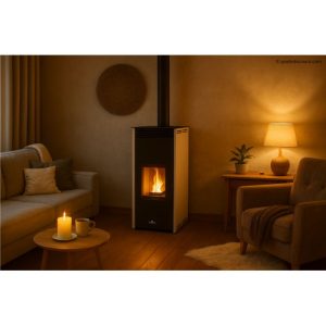 Poêle à granulés sans électricité BRONPI Free 11 10 kW – convection naturelle, 250 m³