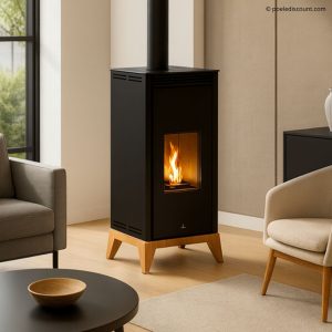 Poêle à granulés sans électricité BRONPI Free 6 kW – convection naturelle, silence total