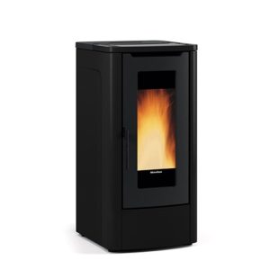 Poêle à granulés EXTRAFLAME Teorema 10 kW – grand réservoir 30 kg, grande vitre, 287 m³