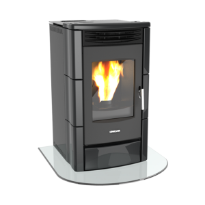 Poêle à granulés ventilé céramique LINCAR Milly Plus 8,5 kW – 230 m³, brasier fonte