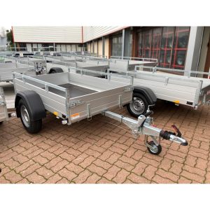 Remorque aluminium SARIS Mc Alu 205 x 133 cm – PTAC 1350 kg, plancher marine intégré au châssis