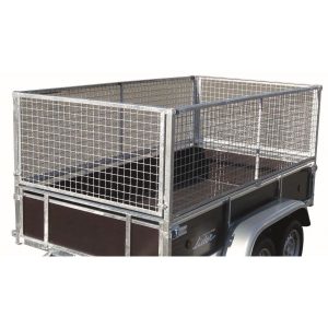 Remorque bagagère bois Lider 2,00 m simple essieu – habillage bois 4 côtés, roues automobile