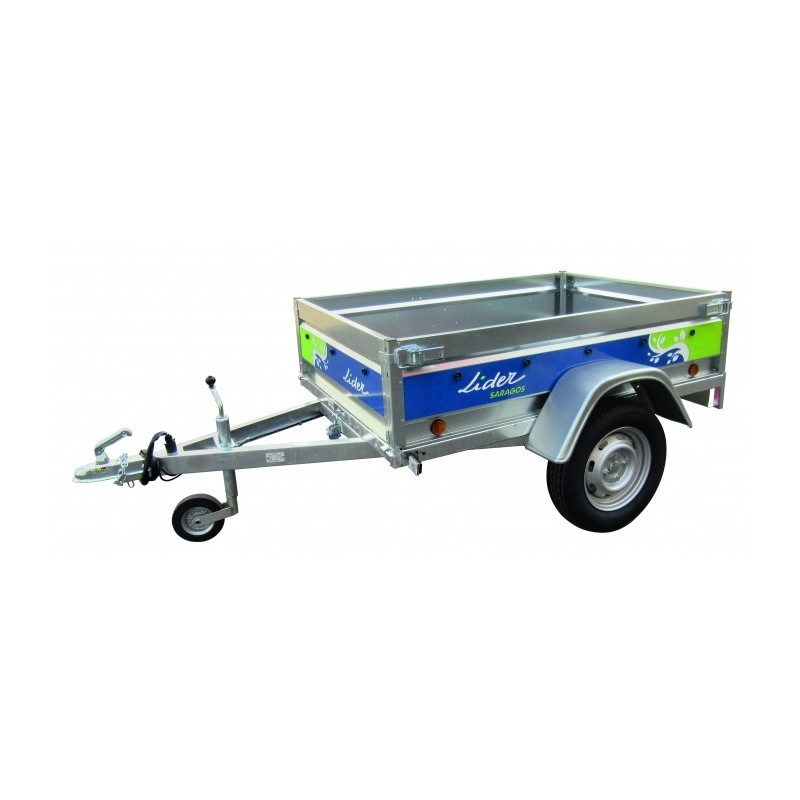 Remorque bagagère compacte Lider Saragos 42220 – acier galvanisé, 500 kg sans carte grise