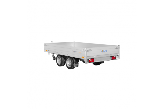 Remorque plateau SARIS 306 x 170 cm double essieu freiné – PTAC 2000 kg, 1579 kg de charge utile – Image 5