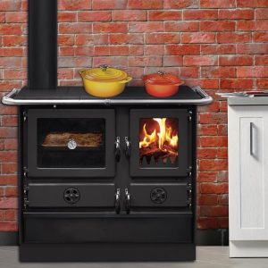 Thermo-cuisinière à bois hydro INTERSTOVES Magnum Hydro SG Steel 14 kW – chauffe vos radiateurs